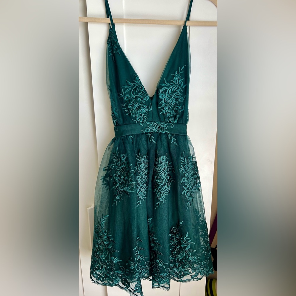 Francesca's Collections Forest Green Dress
